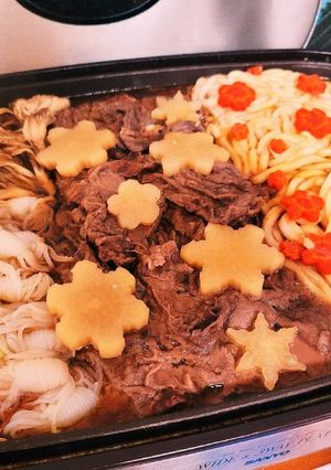 おうちパーティー♪ホットプレートすき焼き-レシピのメイン写真