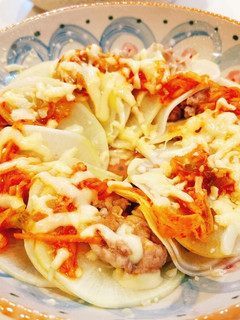 レンジで簡単*大根のミルフィーユ豚キムチ-レシピのメイン写真