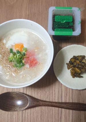 卵&明太子のオートミール粥-レシピのメイン写真