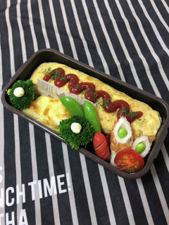 男子高校生弁当2/27オムライス弁当-レシピのメイン写真