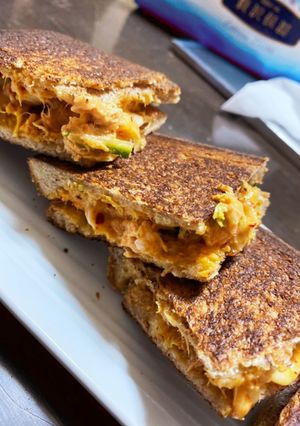 ツナキムチーズのホットサンド-レシピのメイン写真