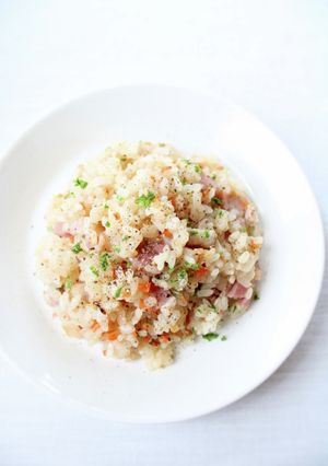 簡単美味しい！【炊飯器ピラフ（ベーコン）-レシピのメイン写真