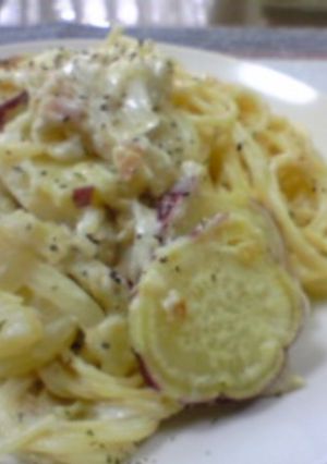 さつまいものクリームパスタ-レシピのメイン写真