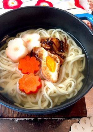 白だし 讃岐うどん いなりたまご-レシピのメイン写真