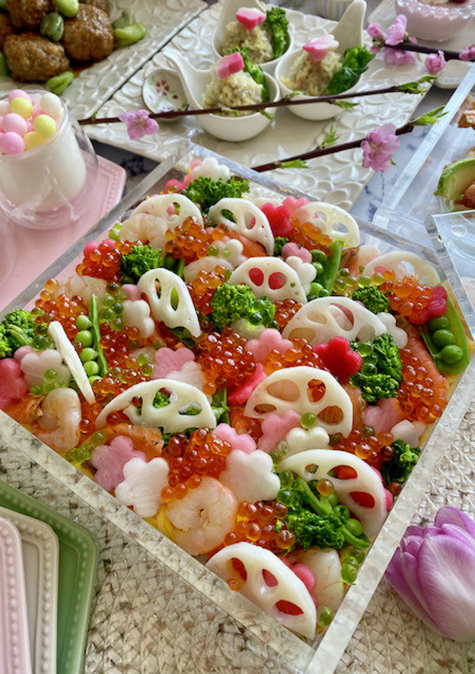 ひな祭りに！きらきら我が家のちらし寿司-レシピのメイン写真