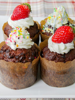 ホケミで簡単!塩こうじチョコマフィン-レシピのメイン写真