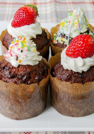 ホケミで簡単！塩こうじチョコマフィン-レシピのメイン写真