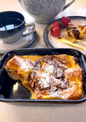 パン消費！とろける♡チョコパンプディング-レシピのメイン写真