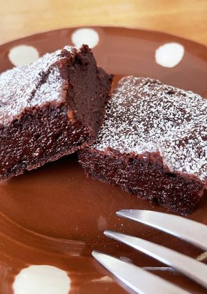 ノンエッグ☆米粉でバナナ豆腐ブラウニー-レシピのメイン写真