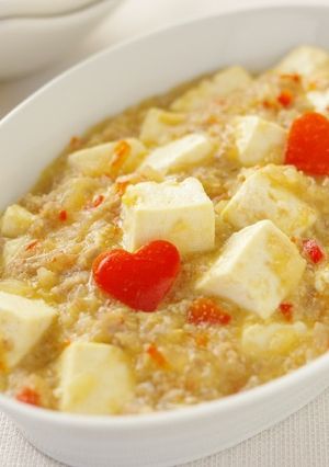 玉ねぎとパプリカの「和風みそ麻婆豆腐」-レシピのメイン写真