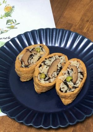 【お花見・ひなまつり】具沢山ひじきいなり-レシピのメイン写真