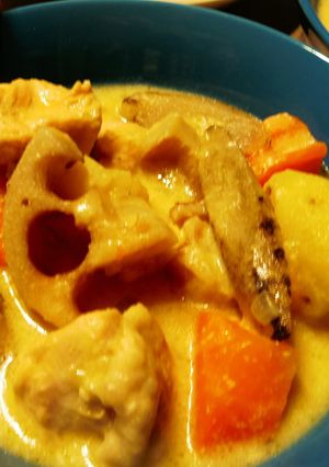 鶏肉と根菜の和風なクリーム煮-レシピのメイン写真