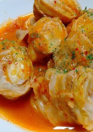 簡単!ロール白菜のトマキム煮込み-レシピのメイン写真