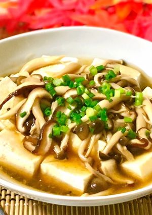 簡単☆きのこのあんかけ豆腐-レシピのメイン写真