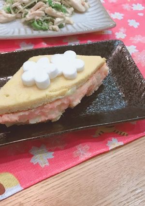 ひな祭りに可愛いひし形のケーキ風-レシピのメイン写真