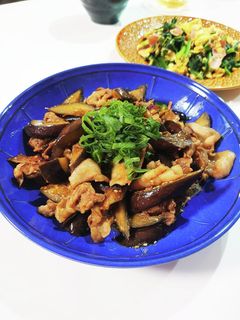 茄子と豚肉のゴマ味噌炒め♪-レシピのメイン写真