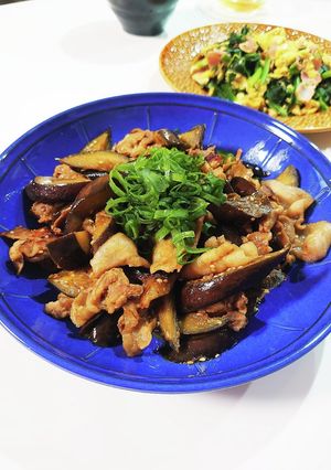 茄子と豚肉のゴマ味噌炒め♪-レシピのメイン写真