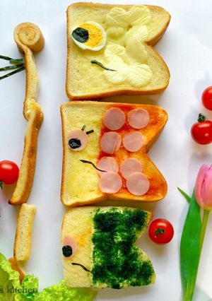 子どもが喜ぶ!こいのぼりの冷凍トースト-レシピのメイン写真