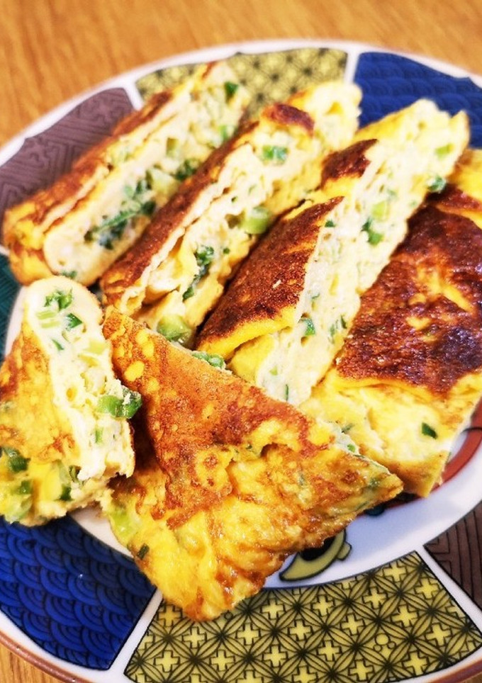 ネギ卵焼き-レシピのメイン写真