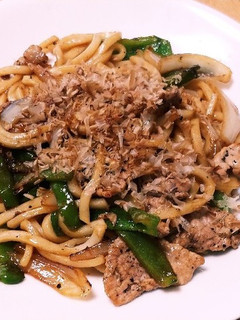 ポン酢焼うどん-レシピのメイン写真