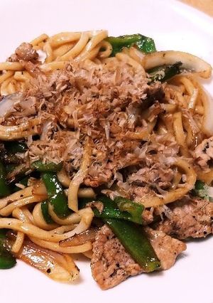 ポン酢焼うどん-レシピのメイン写真