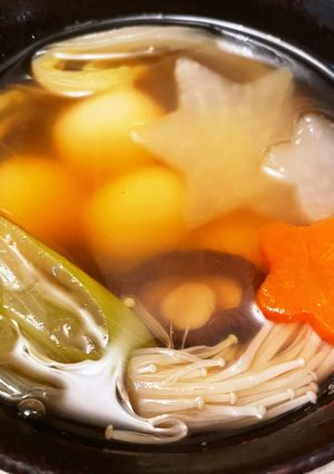 白玉と柚子胡椒のピリ辛お雑煮-レシピのメイン写真