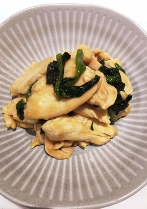鶏むねとほうれん草の照り焼き-レシピのメイン写真