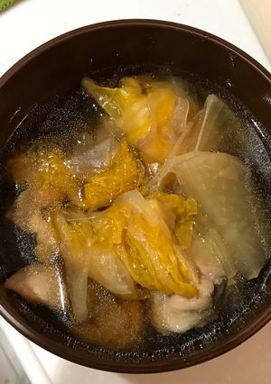 余った白菜と鶏肉と大根の煮たやつ-レシピのメイン写真