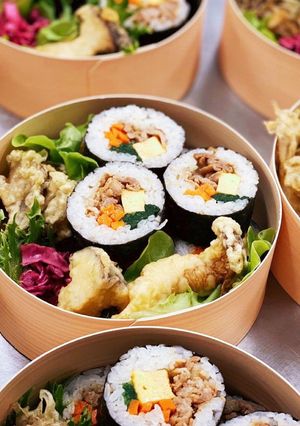 干し野菜のキンパ(韓国風海苔巻き)-レシピのメイン写真