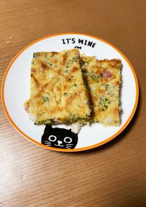 ブロッコリーと里芋のチヂミ風ぅ♪-レシピのメイン写真