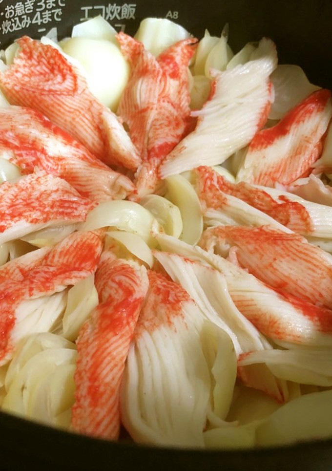百合根とカニカマの炊き込みご飯-レシピのメイン写真