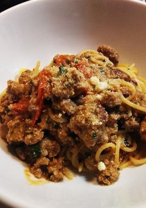 ごろっとボロネーゼパスタ-レシピのメイン写真