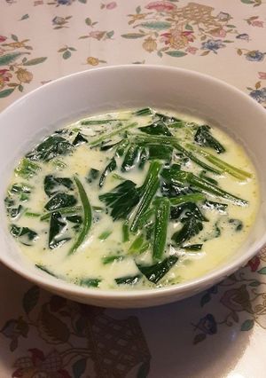 夜食に簡単★ほうれん草のミルクスープ★-レシピのメイン写真