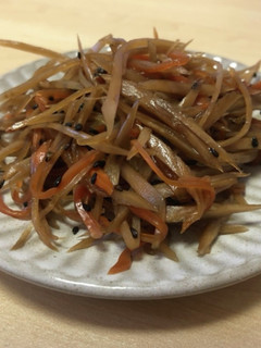 フライパンで簡単!基本のきんぴらごぼう-レシピのメイン写真