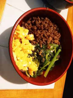 ★牛そぼろの3色丼★-レシピのメイン写真