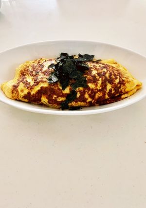 パスタソースで明太子オムライス-レシピのメイン写真
