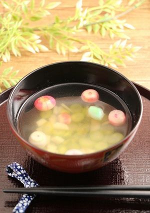 ひな祭り！手毬麩のお吸い物-レシピのメイン写真