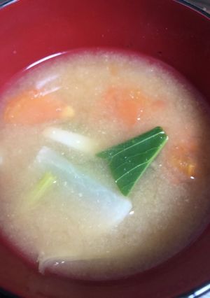 かぶとトマトの味噌汁-レシピのメイン写真