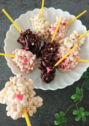 混ぜるだけで可愛い。ポン菓子チョコポップ-レシピのメイン写真