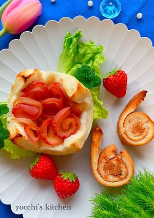 カタツムリと紫陽花の冷凍作りおきトースト-レシピのメイン写真