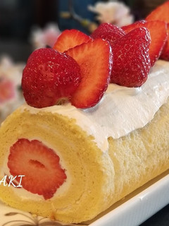 綺麗になれちゃう『あまおうロールケーキ』-レシピのメイン写真