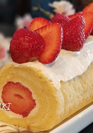 綺麗になれちゃう『あまおうロールケーキ』-レシピのメイン写真