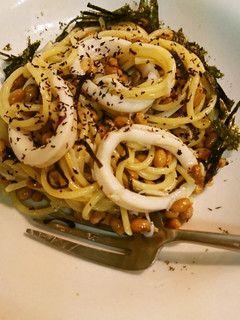 イカと納豆パスタ-レシピのメイン写真
