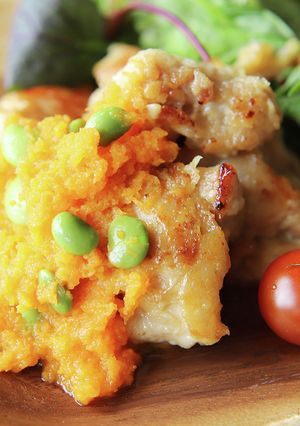 鶏肉のすりおろしにんじんドレッシングかけ-レシピのメイン写真