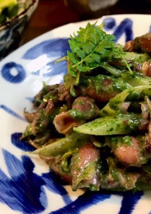 ホタルイカとウドの木の芽味噌和え‐板前流-レシピのメイン写真