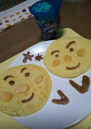 アンパンマンホットケーキ 3 覚書-レシピのメイン写真