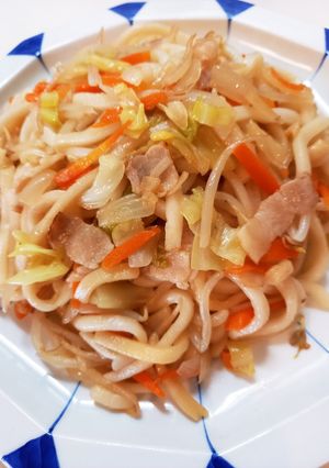 癒しの焼きうどん☆昆布だしが決め手♡-レシピのメイン写真