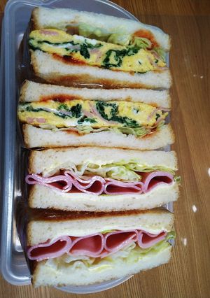 サンドウィッチのお弁当-レシピのメイン写真