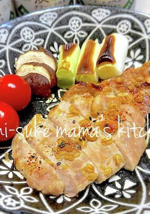 社食の味❤豚ロースのもろみ味噌焼き｡ஐஃ-レシピのメイン写真