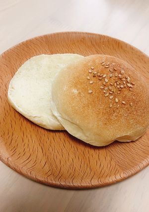 HBで簡単！シンプルまるパン〜バンズにも-レシピのメイン写真